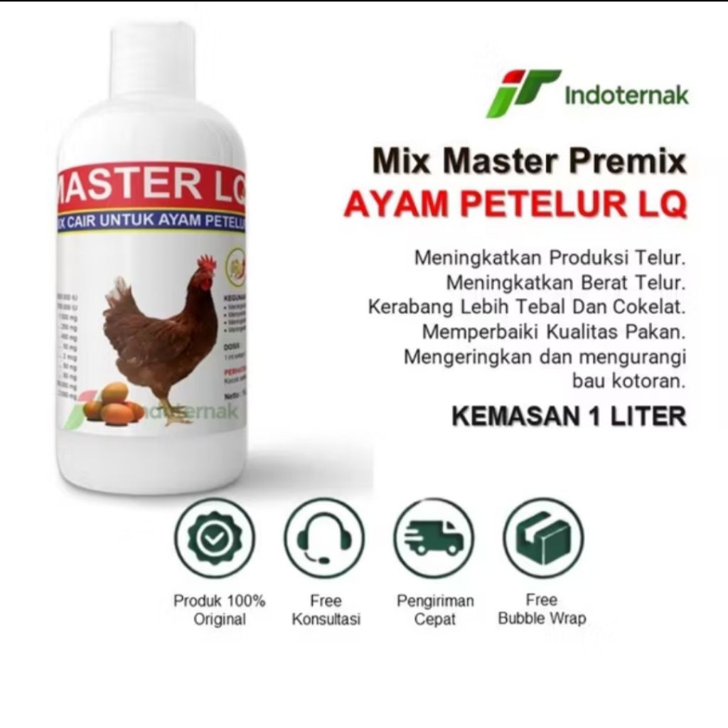 MIX MASTER LQ LAYER - premix cair untuk ayam bertelur