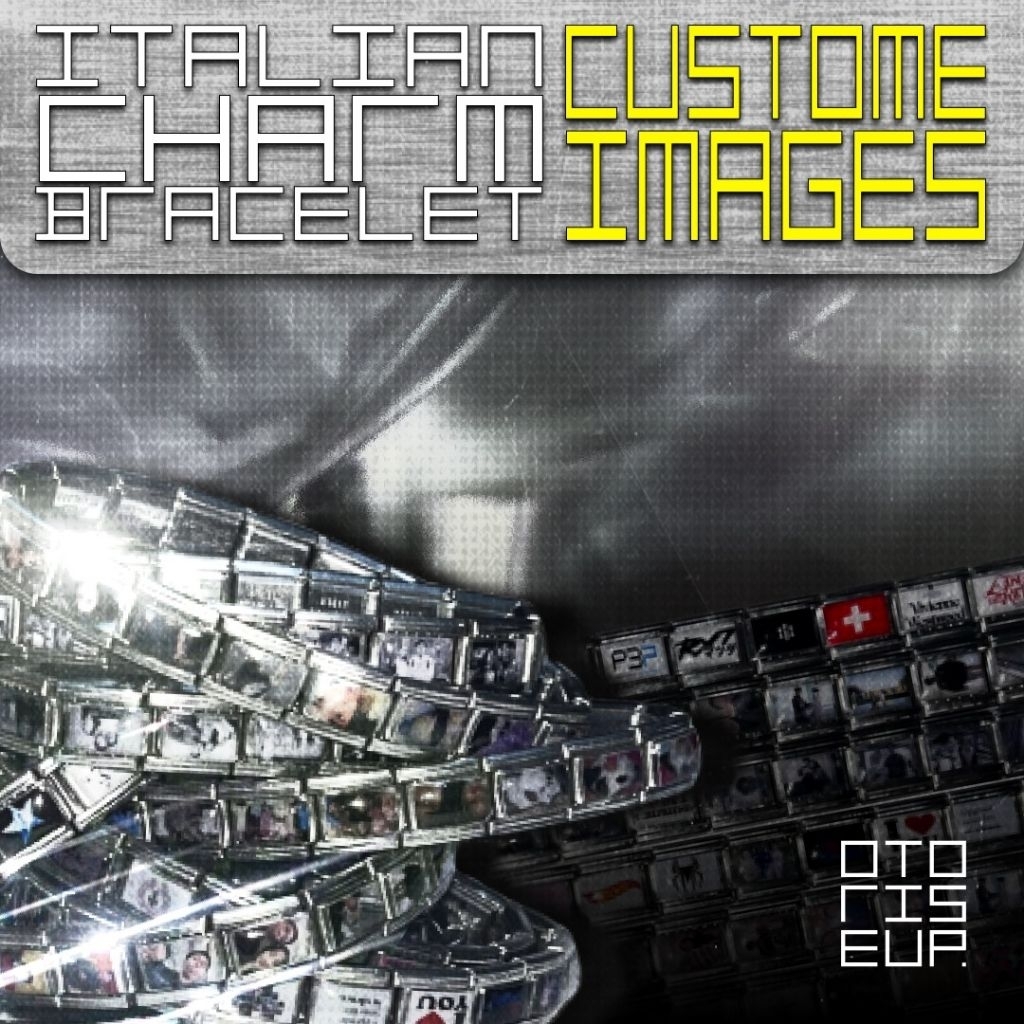 (1 Charm) Custom image custom gambar italian charm bracelet