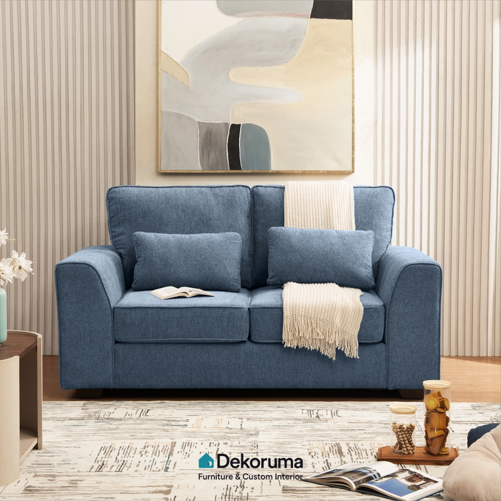 Dekoruma DEIKO Sofa 2 Dudukan Kain / Sofa 2 Seater / Sofa Ruang Tamu