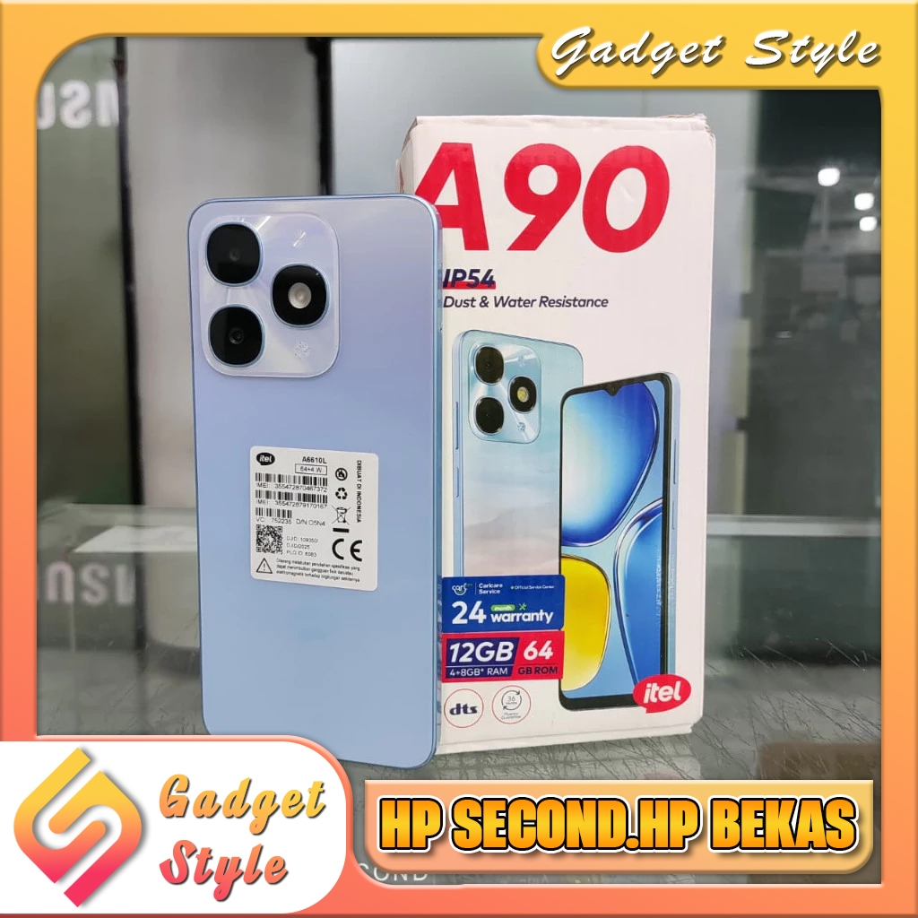iTel A90 Ram 4/64GB | Ram 4/128GB | Ram 4/256GB Second Resmi Gadget Style Store