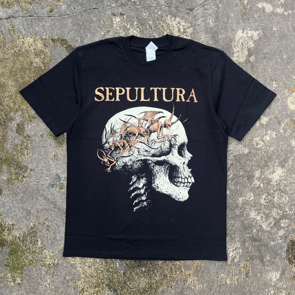 Kaos Band Sepultura Roots Bloody Roots Tshirt Black