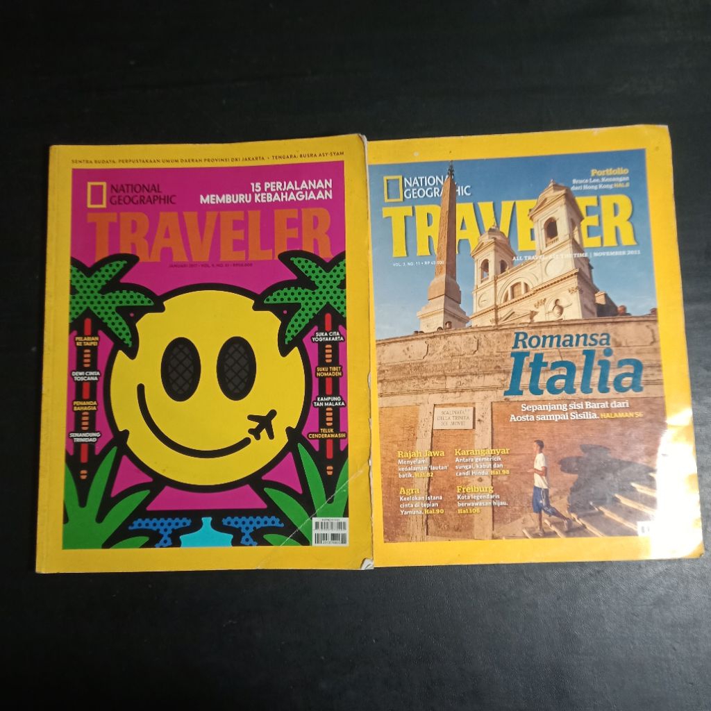 Majalah NatGeo Traveler Edisi Tahun 2011 & 2017
