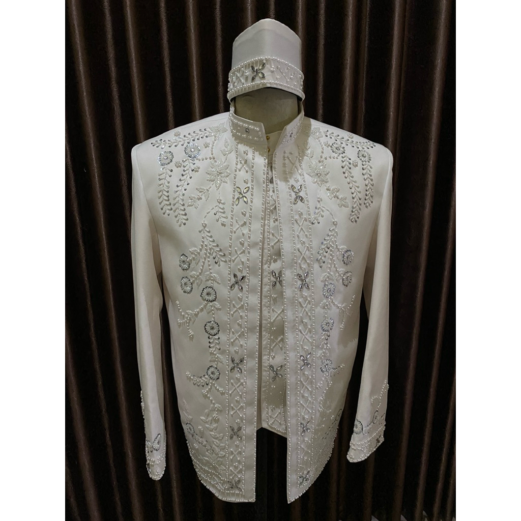 Beskap akad || Beskap pengantin pria || Beskap putih || Beskap bw || beskap akad nikah || Beskap sun