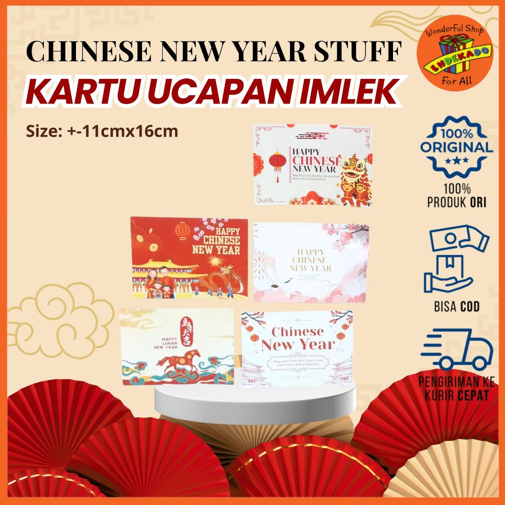 Kartu Ucapan Imlek | Kartu Ucapan | Dekorasi Imlek
