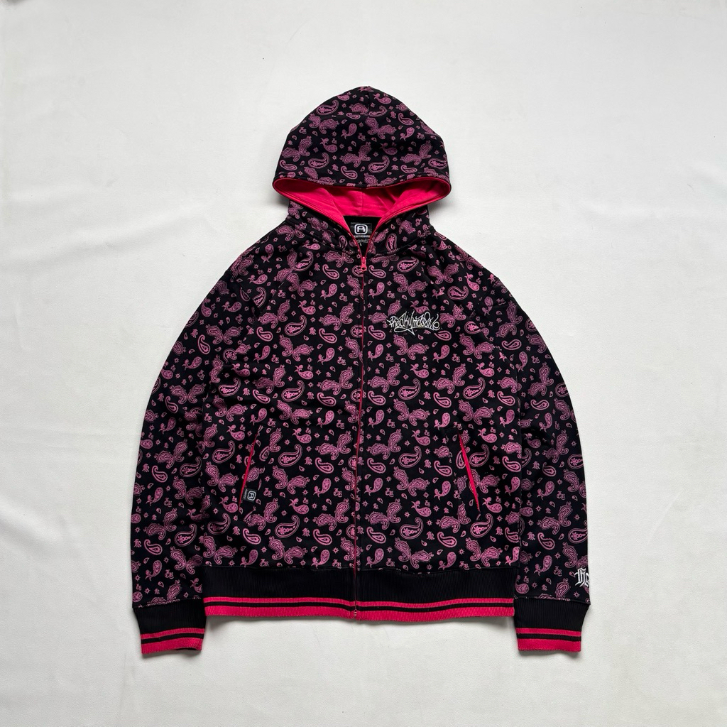 Freaky Massive Paisley Fullprint HipHop Swag Zip Hoodie