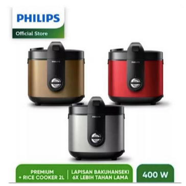 Philips HD3138 Rice Cooker 2 Liter Premium Garansi 2 Tahun HD 3138 HD-3138