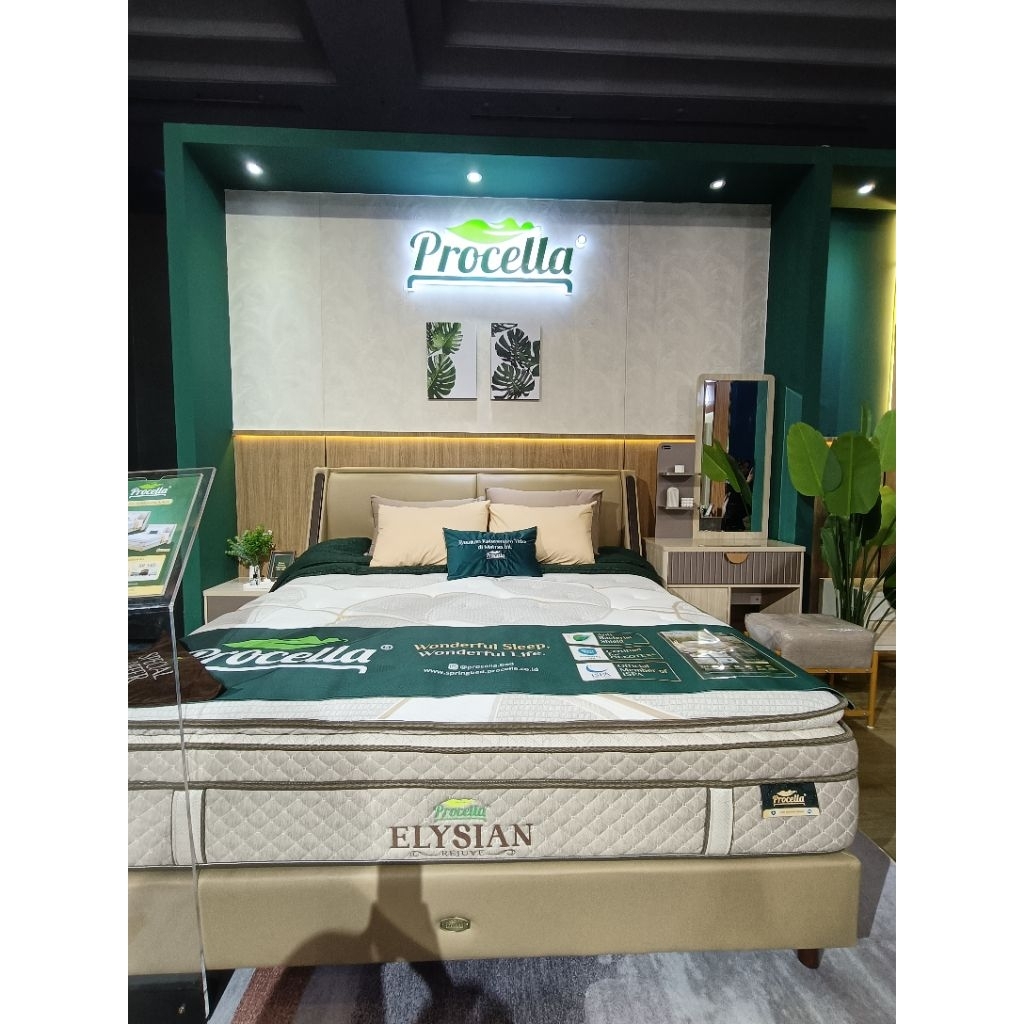 SPRINGBED PROCELLA TIPE ELYSIAN / KASUR SPRINGBED PROCELLA BY OLYMPIC