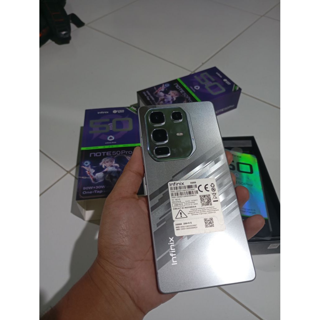 infinix note 50 pro ram 8/256 seken mulus