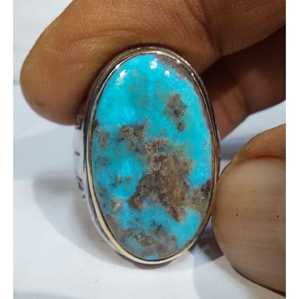 PIRUS PERSIA BIRU LAUT GRADASI EST DIM 25x15x7 RING 8