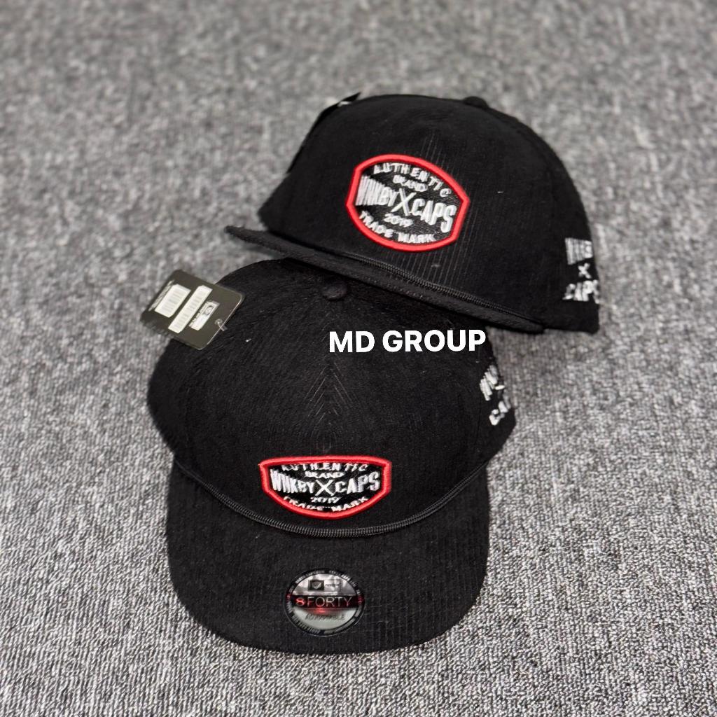 Topi Snapback Corduroy Vintage Bordir Model Ropehat Unisex Onesize Adjustable Terbaru 2026