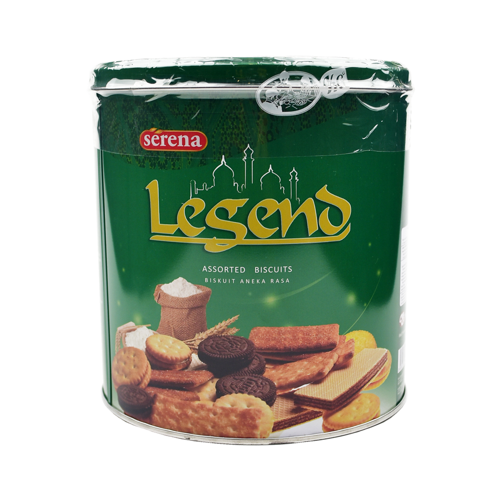 BISKUIT KUE KALENG SERENA LEGEND ASSORTED BISCUIT 287 GR / 580 GR