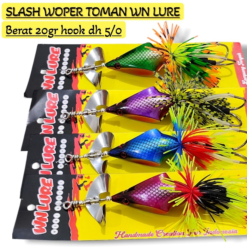 SLASH WOPPER WN LURE. slashbait. umpan casting toman. lure casting toman
