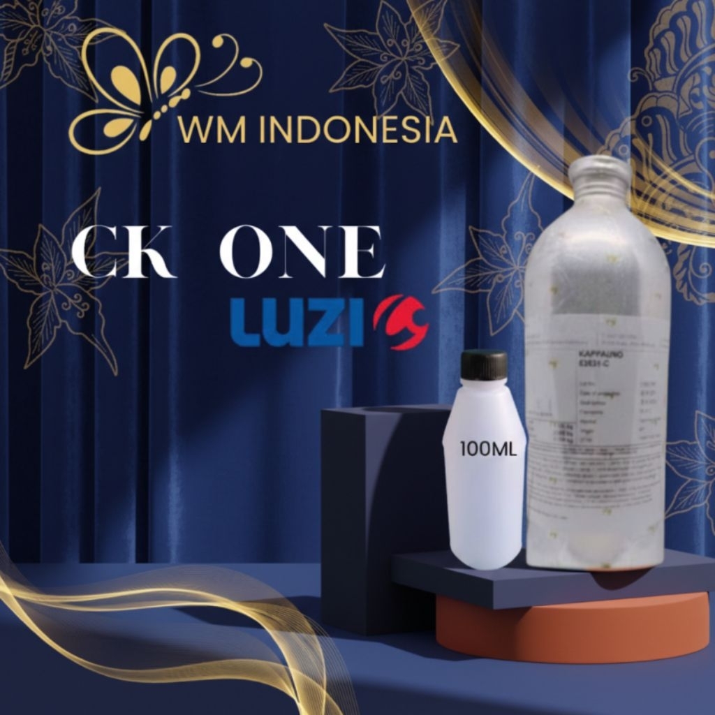 Bibit Parfum Luzi Aroma Fresh Elegant Tipe CK One Non Alkohol 100 Ml Repack Premium Wangi Unisex Tah