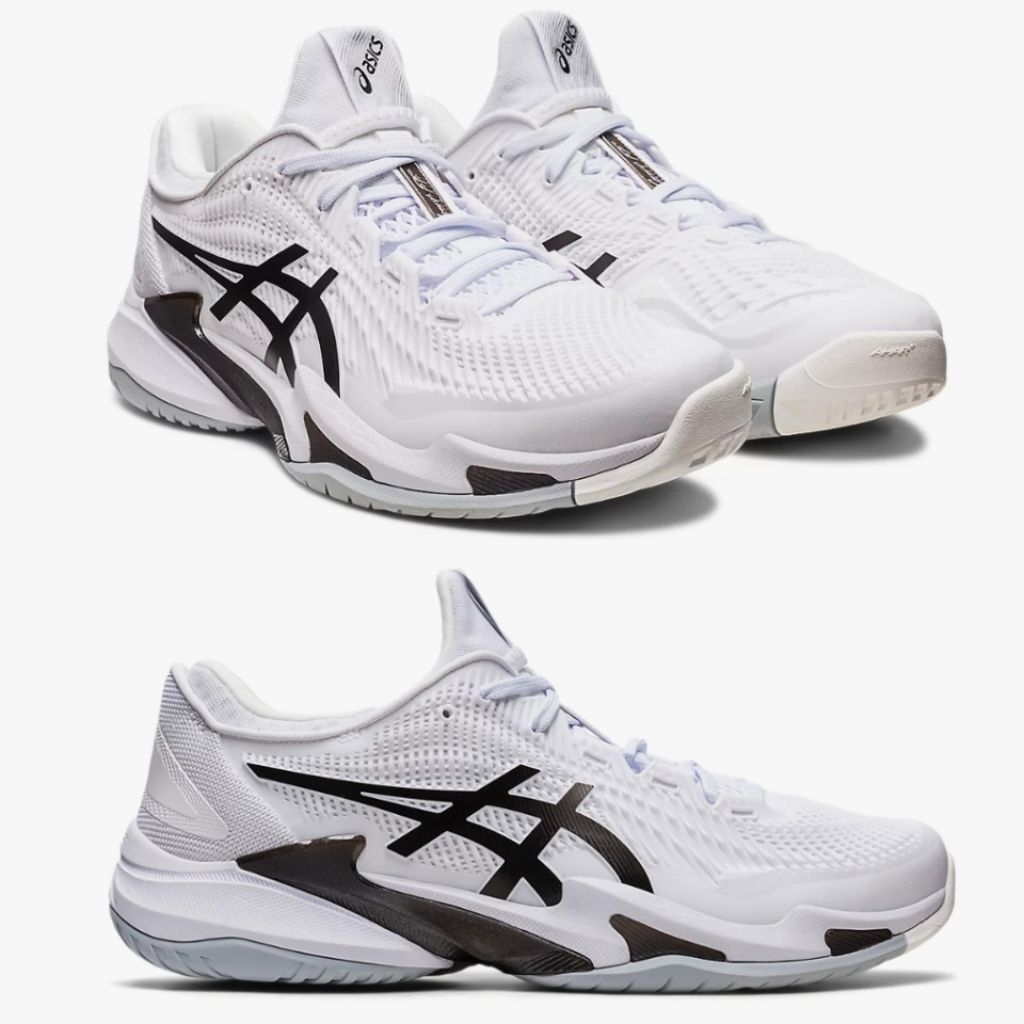 Sepatu Tenis Asics Court FF 3 Novak "White/Black"