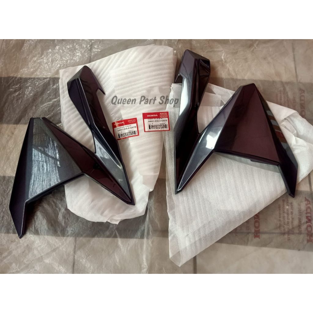 Cover Sayap Depan Hitam Metalik(Grey) Kanan Kiri Honda Vario125/150esp 64501K59A10AFB/6460159A10AFB