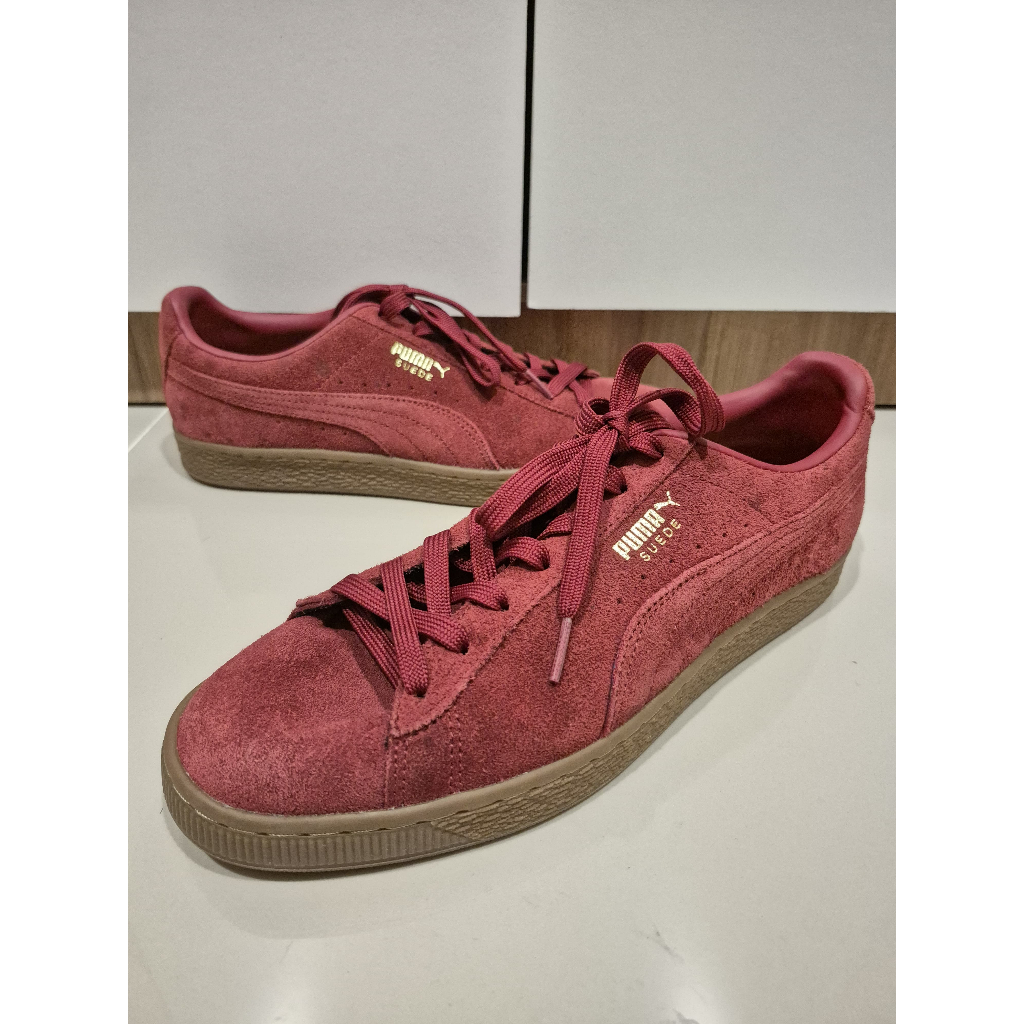 Puma Suede 'Intense Red Gum' Preloved no 43