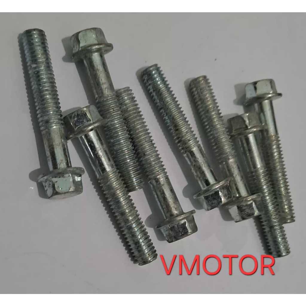 Baut Flange M6 x 35 Kunci 8 Baut Topi Baut Blok CVT Baut BLOCK CVT  - Tahan Karat HONDA,VARIO BEAT Y