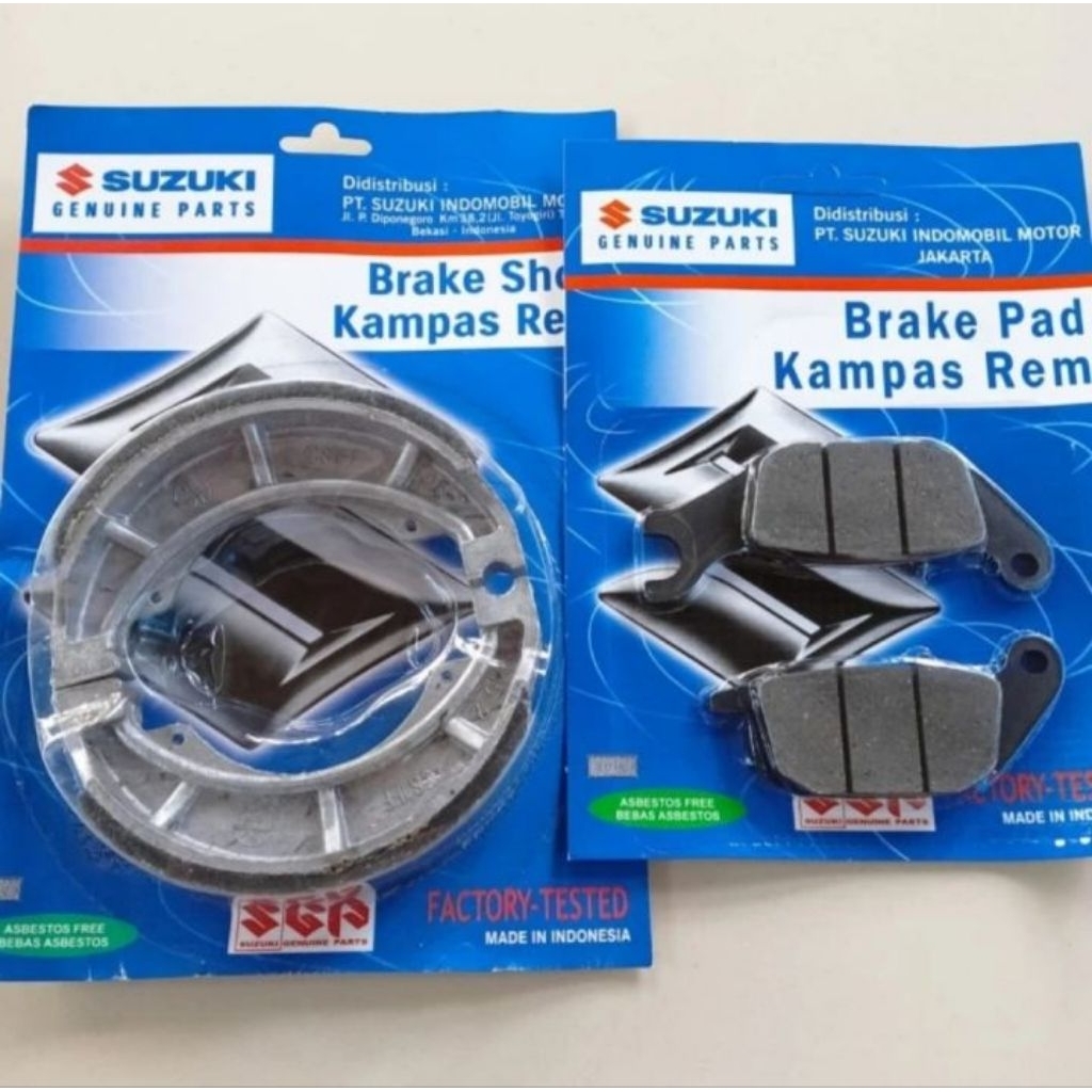 PAKET KAMPAS REM DEPAN BELAKANG SPIN 125 SKYDRIVE