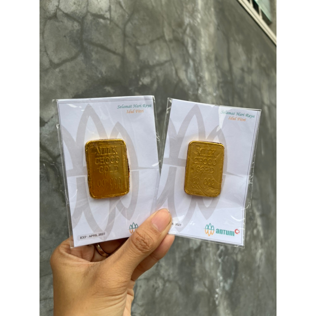 COKELAT ANTUM VIRAL MINI GOLD LUCU LEBARAN