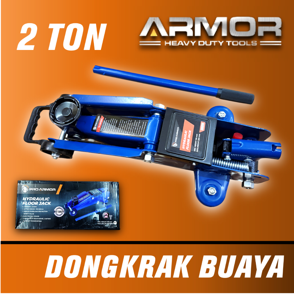 ARMOR Dongkrak Buaya Hidrolik 2 Ton Dongkrak Mobil Bengkel