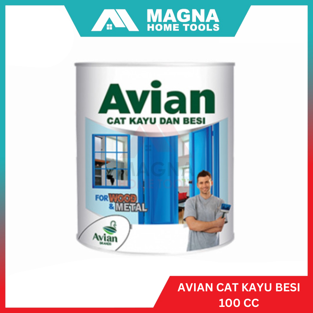 AVIAN CAT BESI/KAYU 100CC/ML/0.1 LT/WARNA MAROON/ORANGE/PINK/UNGU