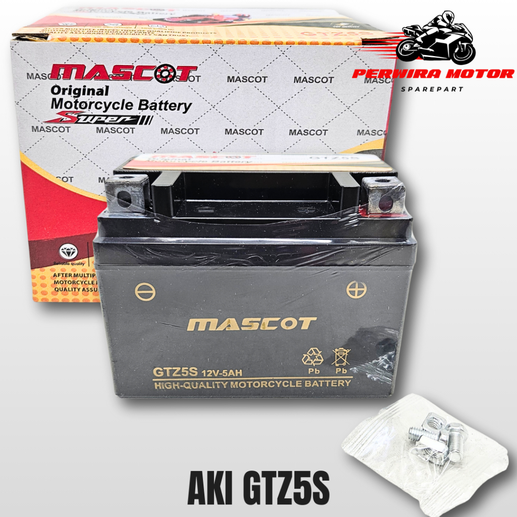 Aki Motor MASCOT (GTZ5S) HONDA BEAT VARIO 110 SCOOPY SUPRA X 125 REVO TAHAN LAMA