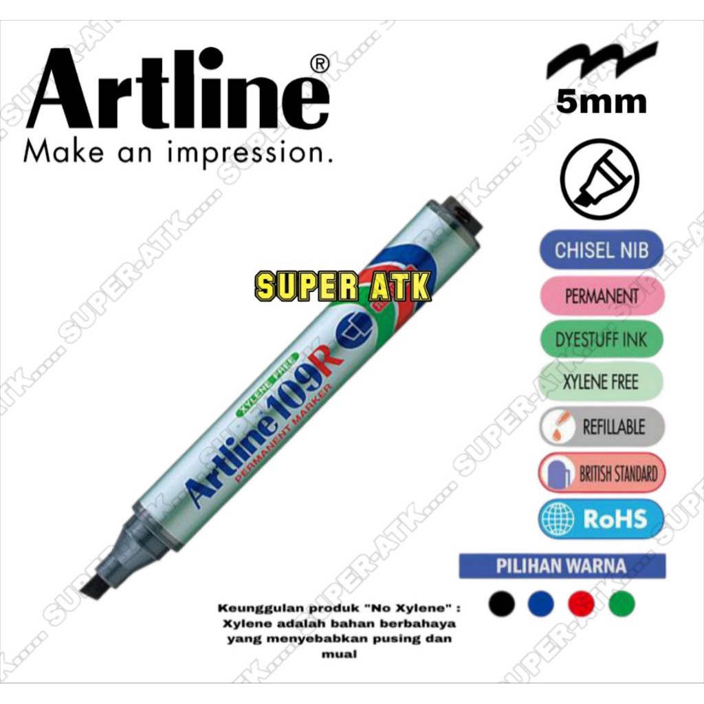SPIDOL KALIGRAFI PERMANEN ARTLINE (BISA DIISI ULANG) / SPIDOL KALIGRAFI ARAB