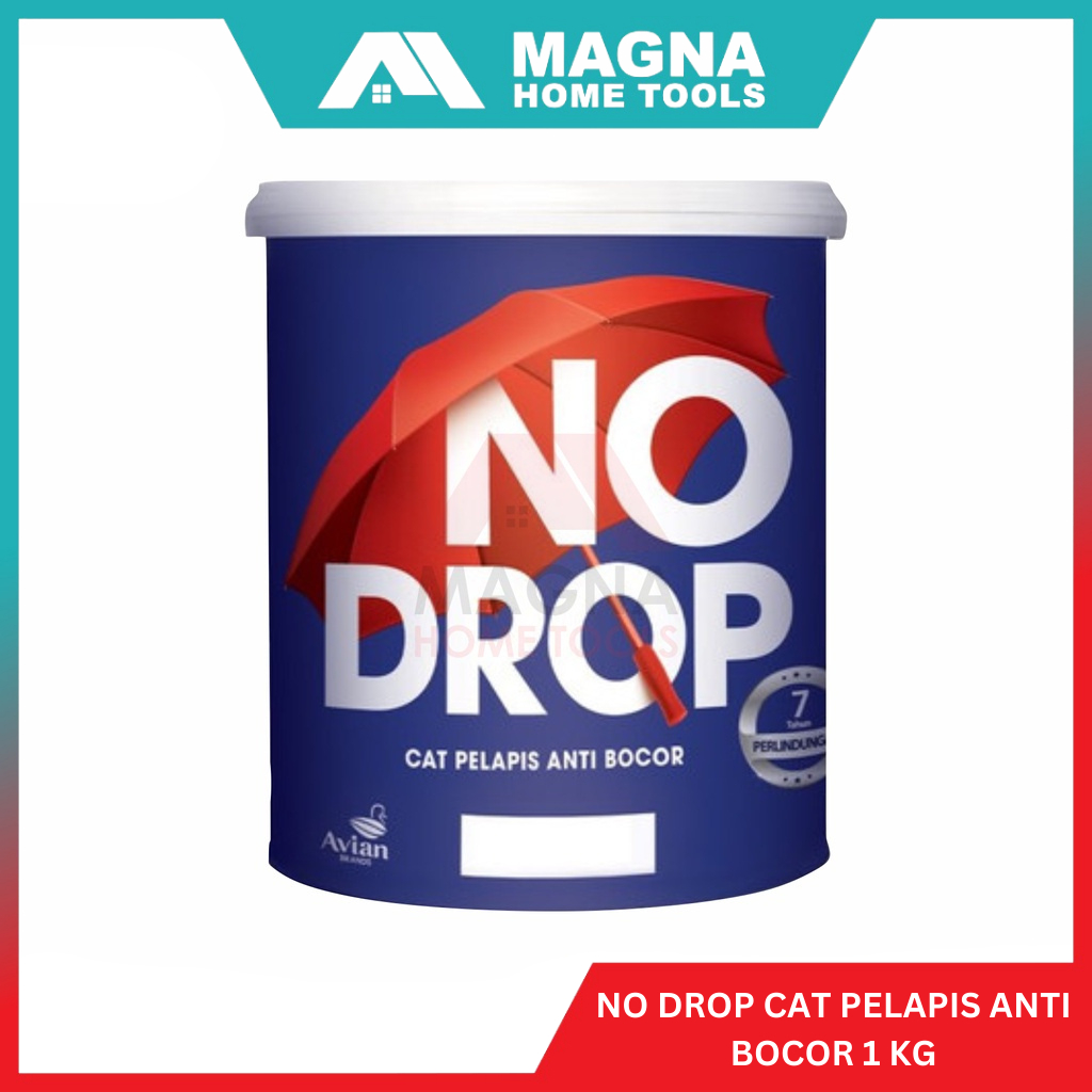 NO DROP PELAPIS ANTI BOCOR ATAP/DINDING WARNA PUTIH/HITAM/ABU/TRANSPARAN 1 LT