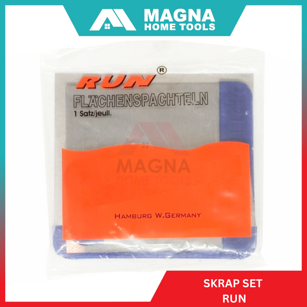 SKRAP PLAMIR/DEMPUL TEMBOK/DINDING/PLAFON SET RUN