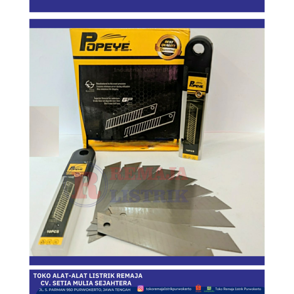 Refill Isi Cutter Besar L-150 Popeye 10 pcs