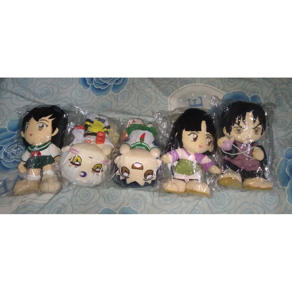 Doll Boneka Kagome Higurashi, Sesshomaru, Sango, & Miroku (Inuyasha - Rumiko Takahashi) Plush / Plus