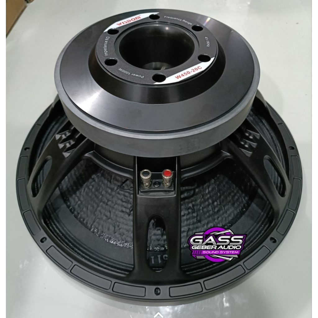 speaker 18 inch wisdom w450-20c speaker wisdom w45020c