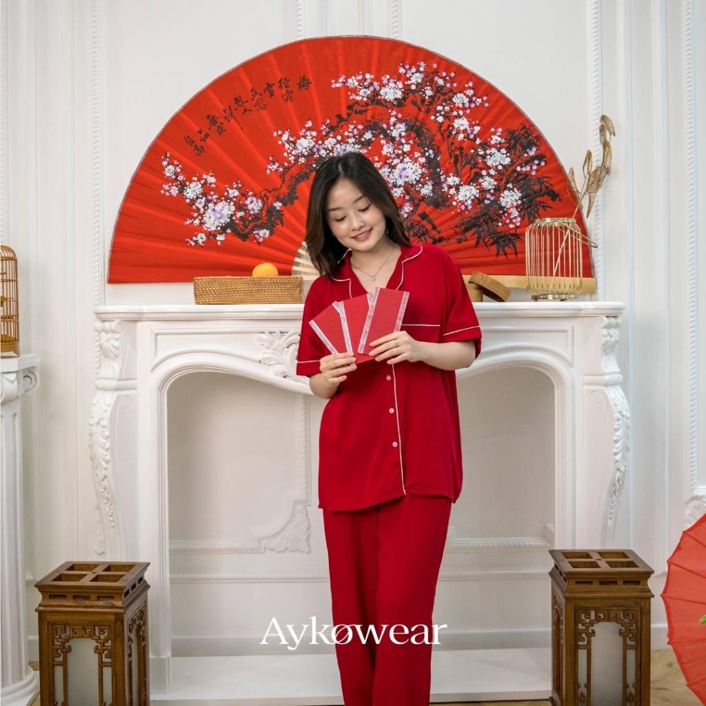 Aykowear Piyama Wanita Set Rayon Twill - Reverie