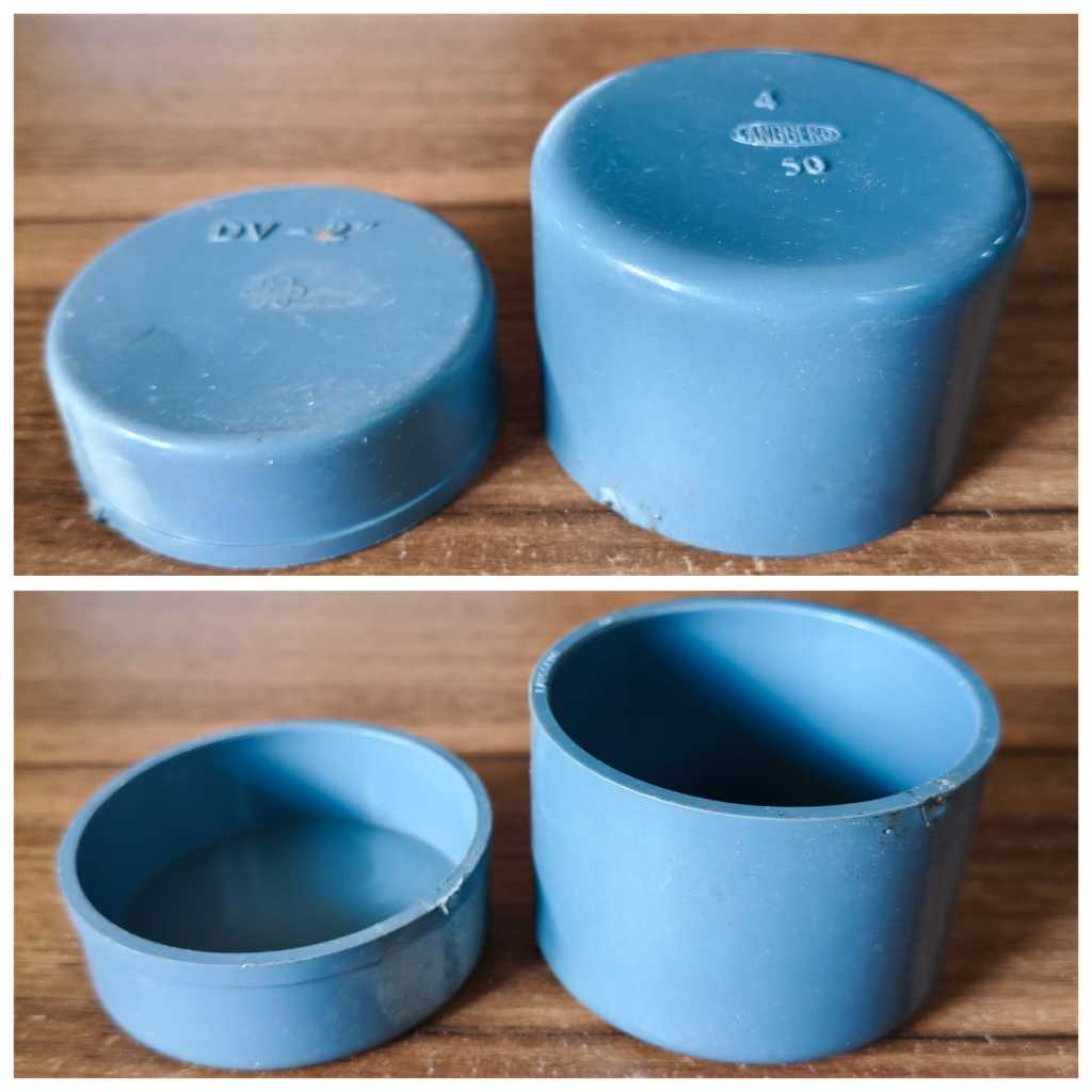 Dop pipa PVC tutup pipa PVC 2 inch tutup pipa 2"