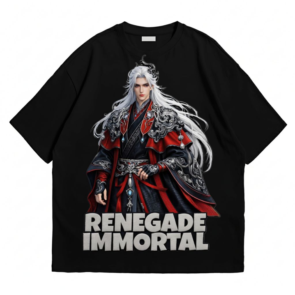 ARTHAN - TSHIRT BLACK RENEGADE IMMORTAL WANGLIN COTTON COMBED