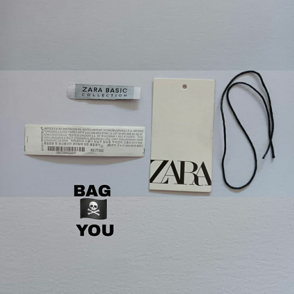 Tag was Zara label putih