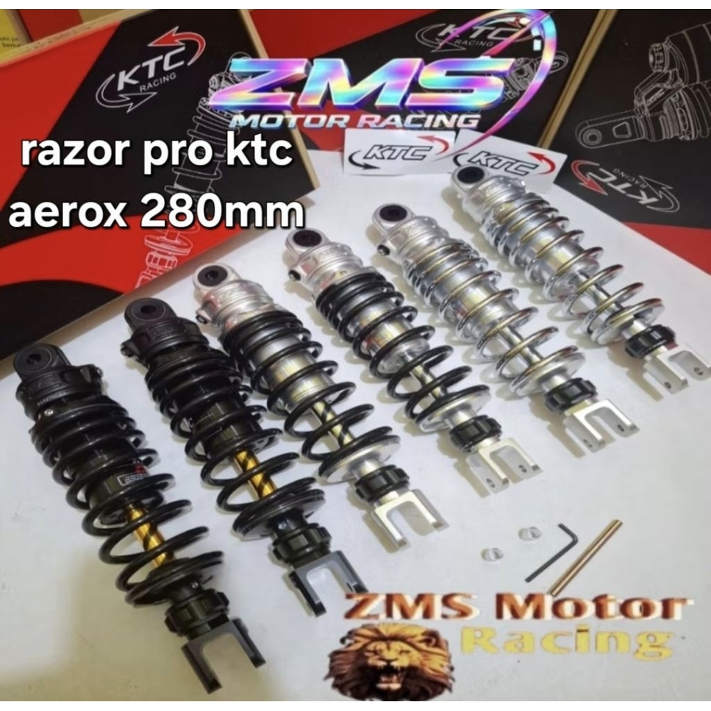SHOCKBREAKER KTC RACING RAZOR PRO KLIK REBOUND NON TABUNG AEROX 155 OLD/NEW UKURAN 280 MM