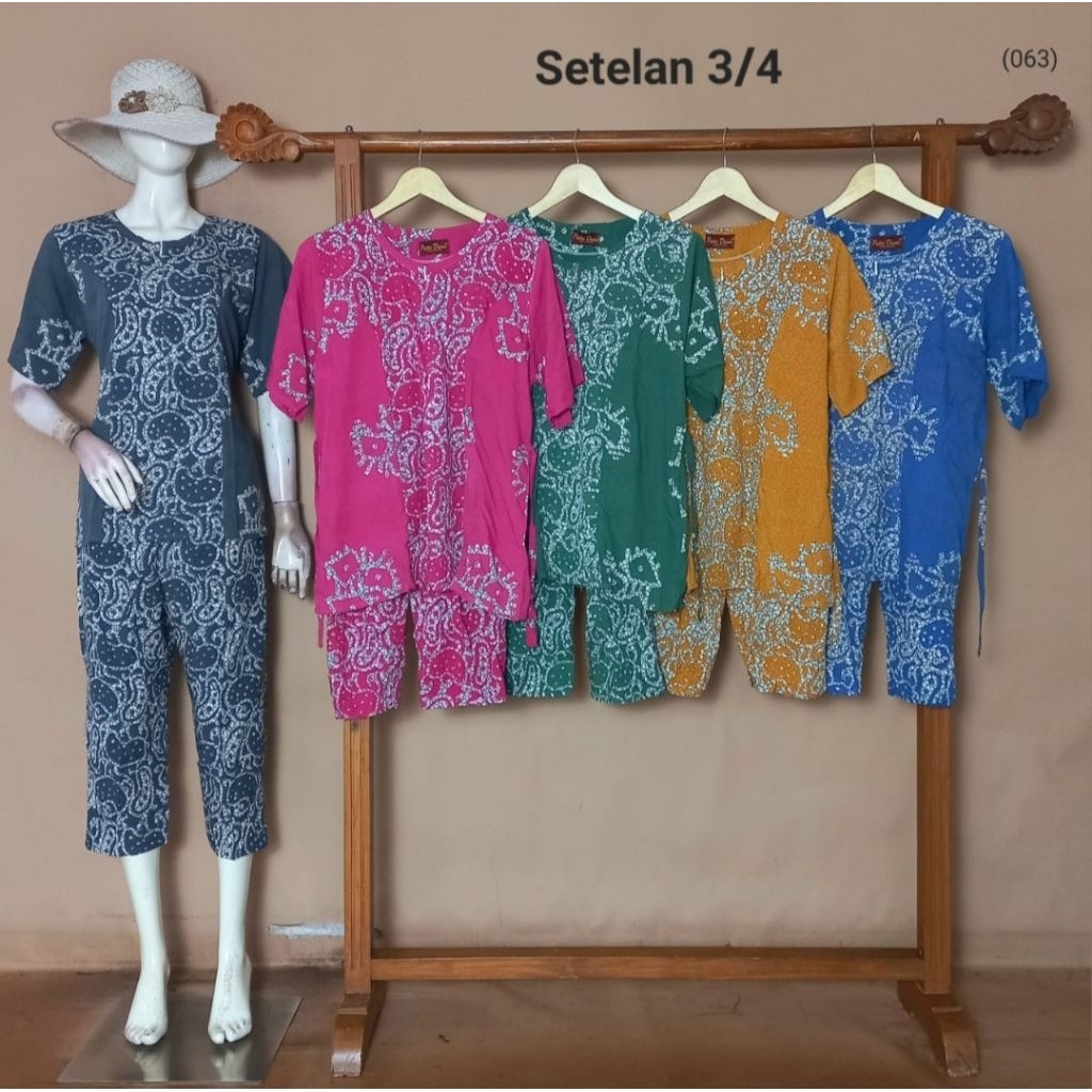 Setelan 3/4 By Putri Diana Busui Bahan Rayon Halus Terbaru Terlaris