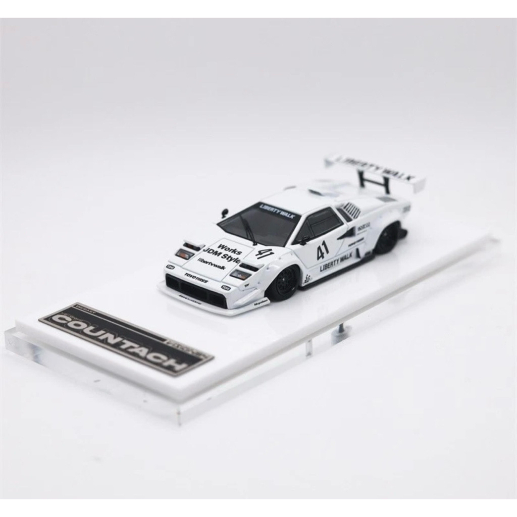 Vision 64 Lamborghini Countach LP500 LB Works White Deluxe Packaging