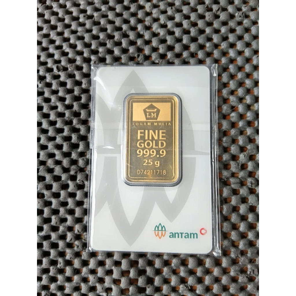 Emas Logam Mulia ANTAM 25 gram original