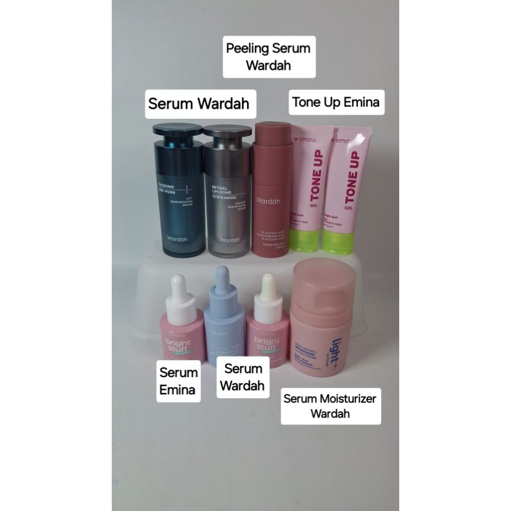 Preloved Skincare Serum Tone Up Wardah Emina