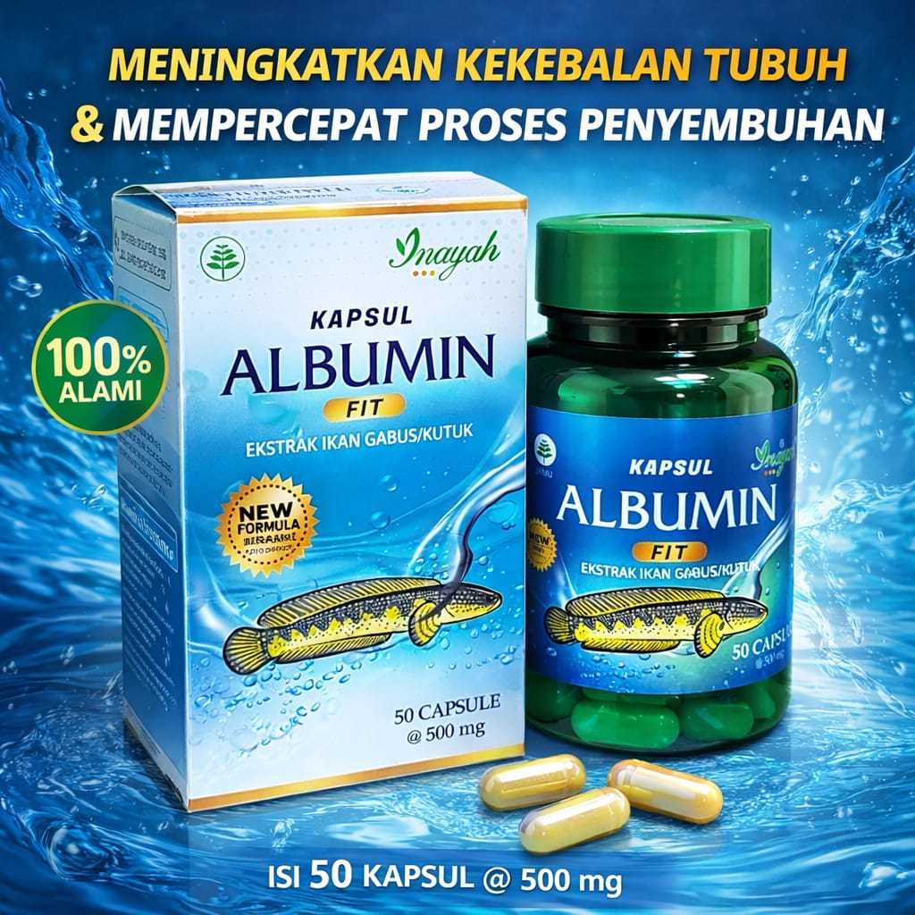 Kapsul Albumin Fit Original Mempercepat penyembuhan luka