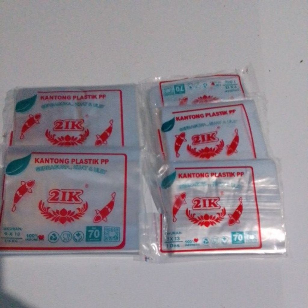 plastik pp bening uk 7x13 dan 9x18