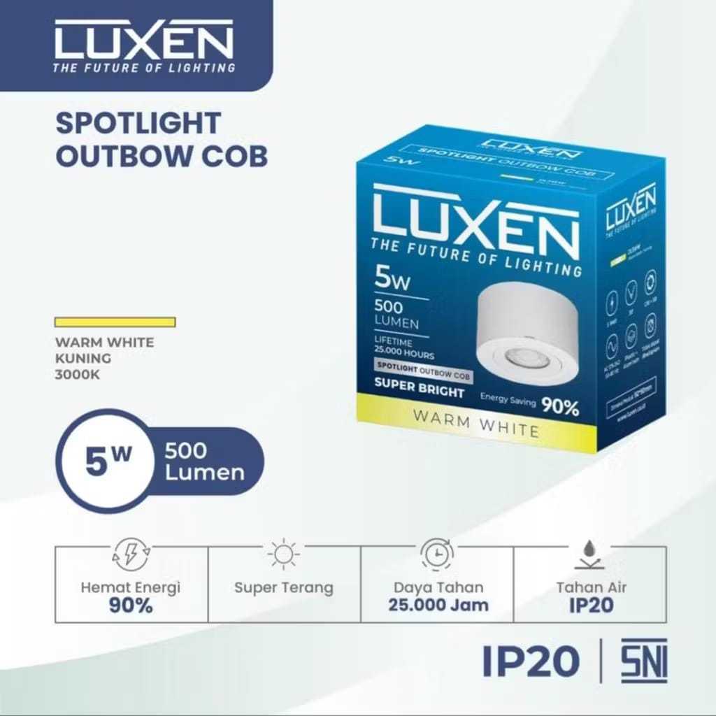 LUXEN downlight outbow spotlight 5w 7w 10w 3000k