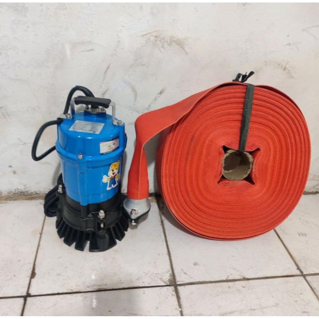 pompa celup 2inch + selang 2inch 100mter￼
