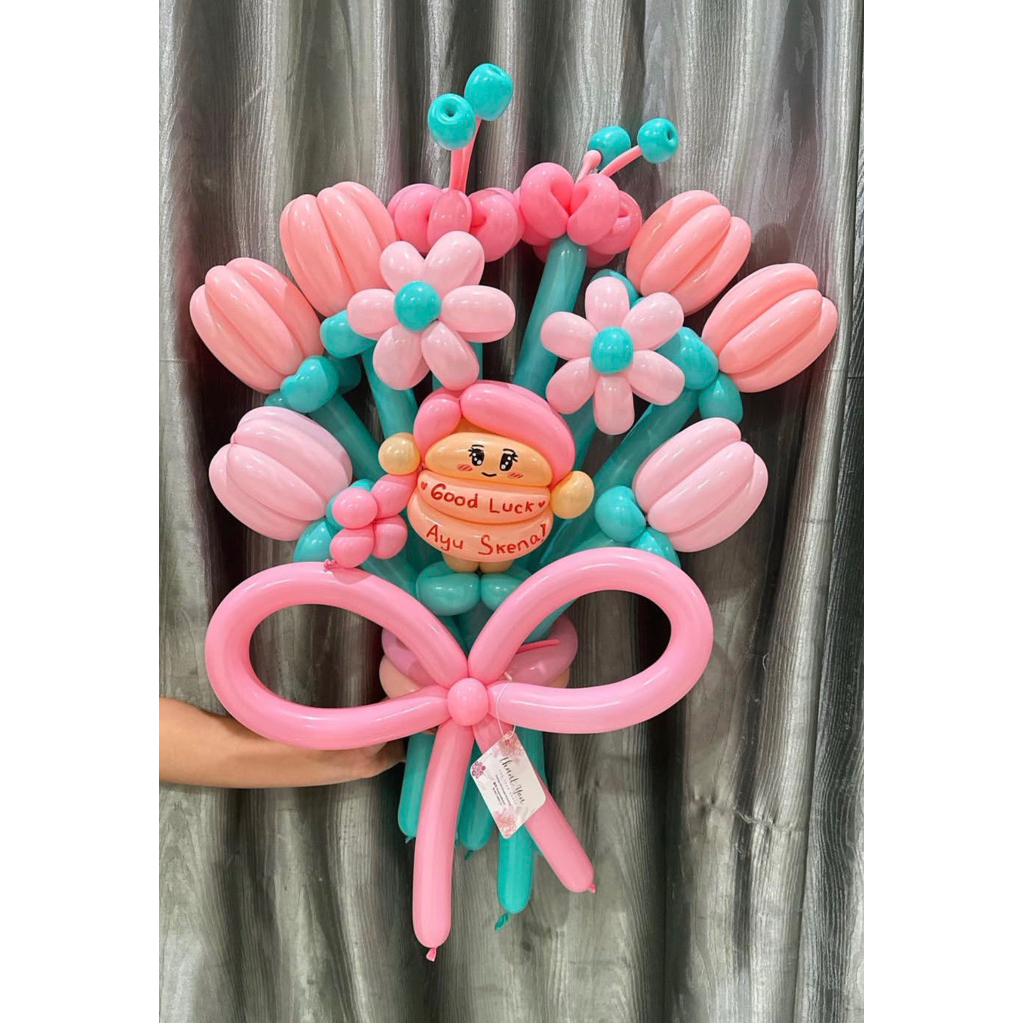 buket bunga balon / bunga balon / bunga balon medan / bunga tulip / bunga wisuda / hadiah wisuda uni