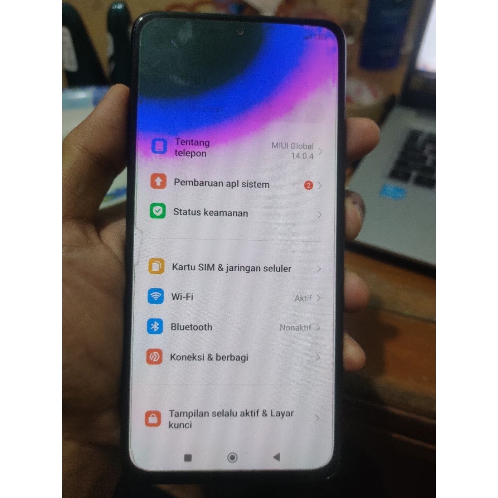 LCD Redmi note 10 pro copotan, minus