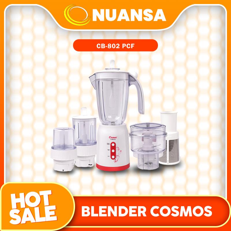 Cosmos Blender CB-802-PCF Blenz adalah blender pintar 5-in-1 berkapasitas 1.2 hingga 2 liter yang di