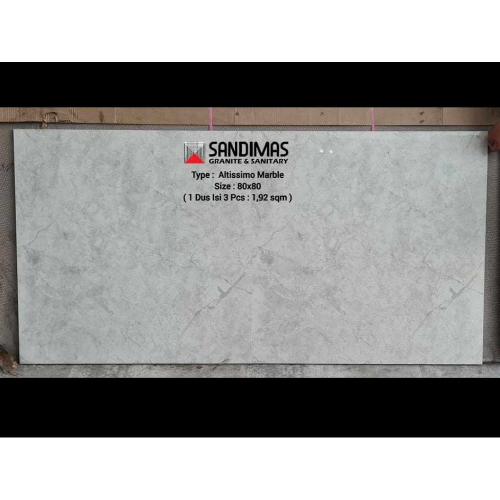 Granit lantai sandimas 80x80 Altissimo marble Glossy polished