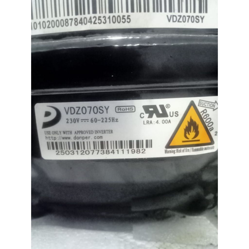 kompresor kulkas 2pintu inverter Polytron original